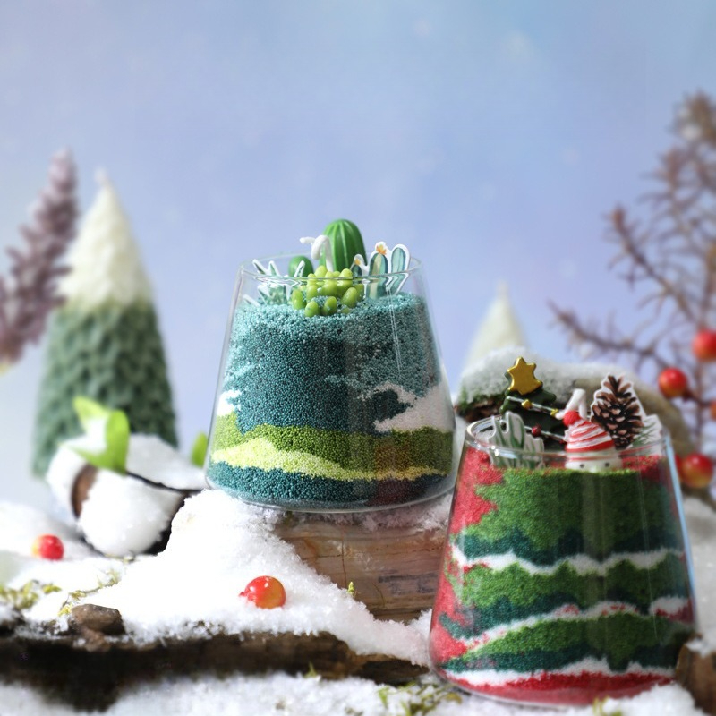 Candle Fragrance - ชุดของขวัญเทียนหอมอโรมาบำบัด DIY สร้างสรรค์ งานฝีมือทำมือ สำหรับคริสต์มาสและวันเกิด ชุดอุปกรณ์ทำเทียนหอมและของตกแต่ง