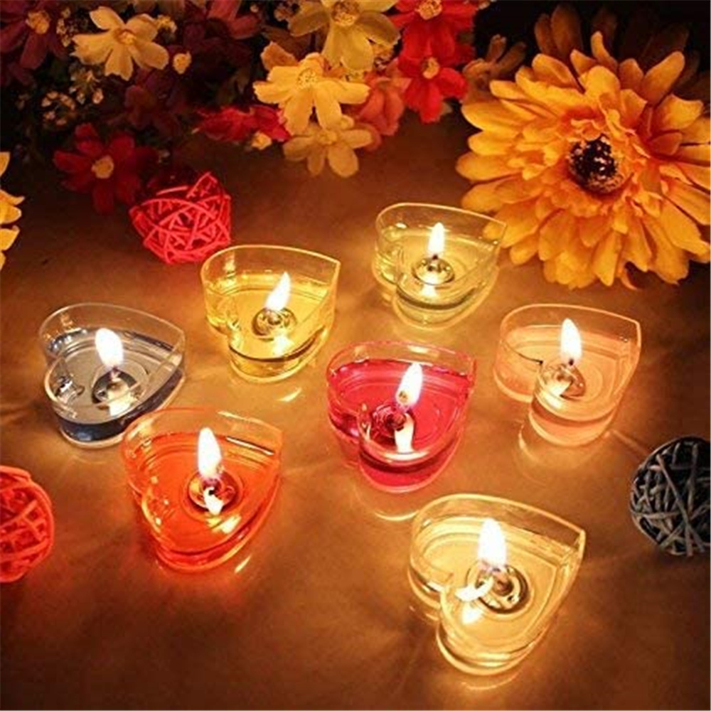 Candle Lighter - 20ชุดรอบเทียน Tealight Jar ว่างเปล่าพลาสติกใสถ้วยเทียนหัตถกรรมชุด DIY Wax