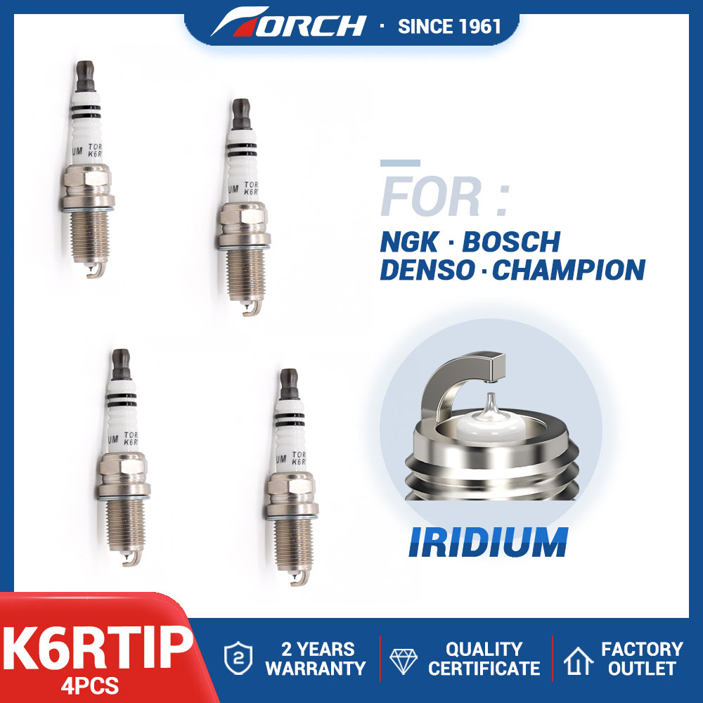 Candle Lighter - คบเพลิงอิริเดียม4ชิ้น K6RTIP เปลี่ยนสำหรับ FR78X 7700500155 PFR6B