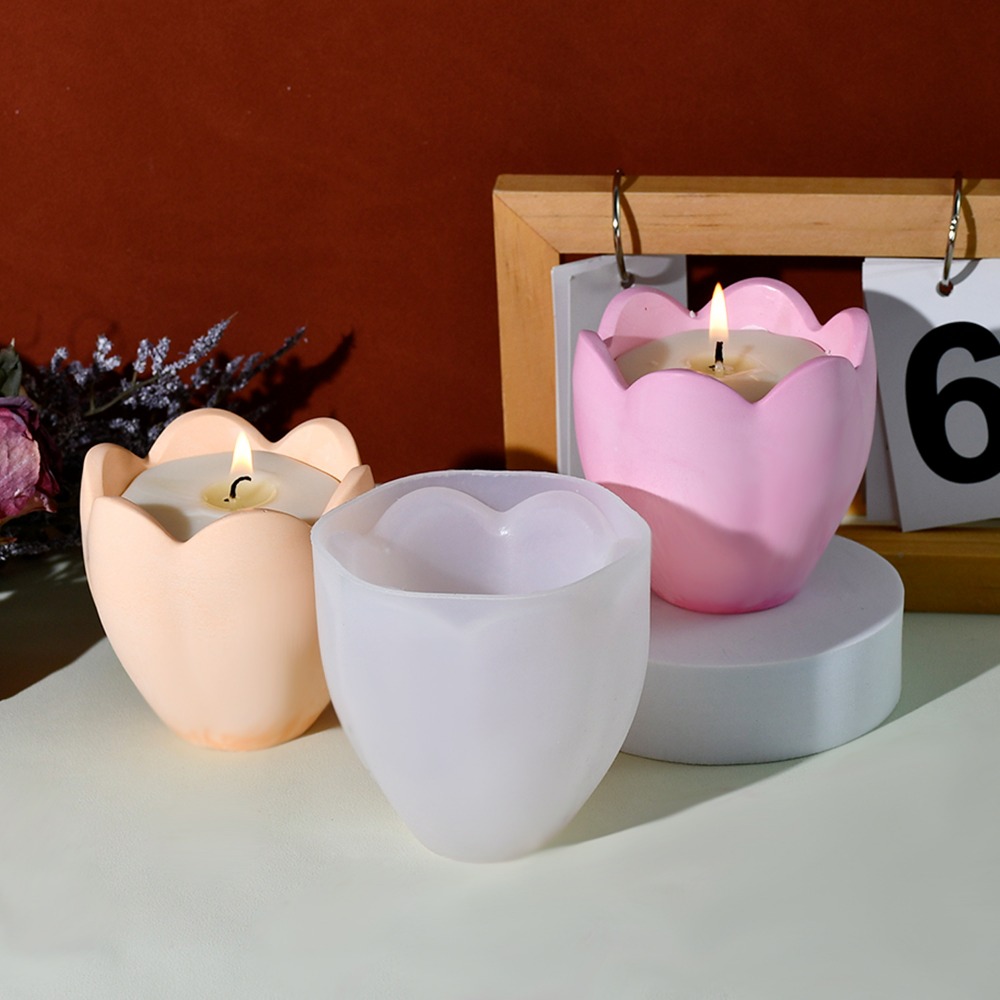 ทิวลิปเทียนผู้ถือแม่พิมพ์ซิลิโ - Candle Containers บทวิจารณ์และราคา