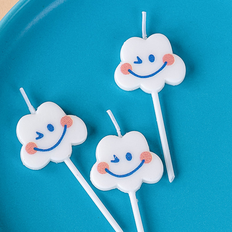เทียนวันเกิดรูปเมฆยิ้มสุดน่ารั - Paraffin Wax บทวิจารณ์และราคา