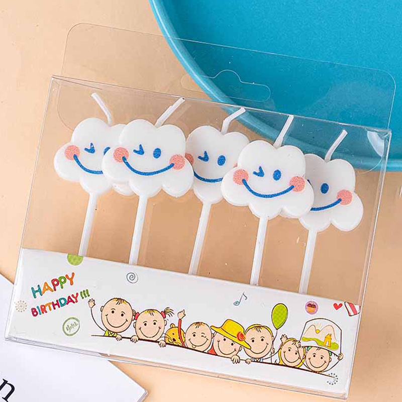 เทียนวันเกิดรูปเมฆยิ้มสุดน่ารั - Paraffin Wax บทวิจารณ์และราคา