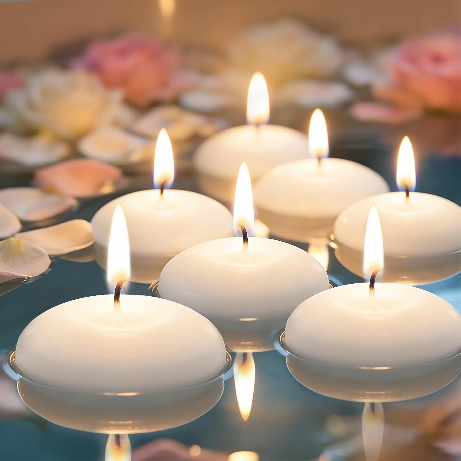 เทียนลอยน้ำไร้กลิ่น 20 ชิ้น สำ - Paraffin Wax บทวิจารณ์และราคา