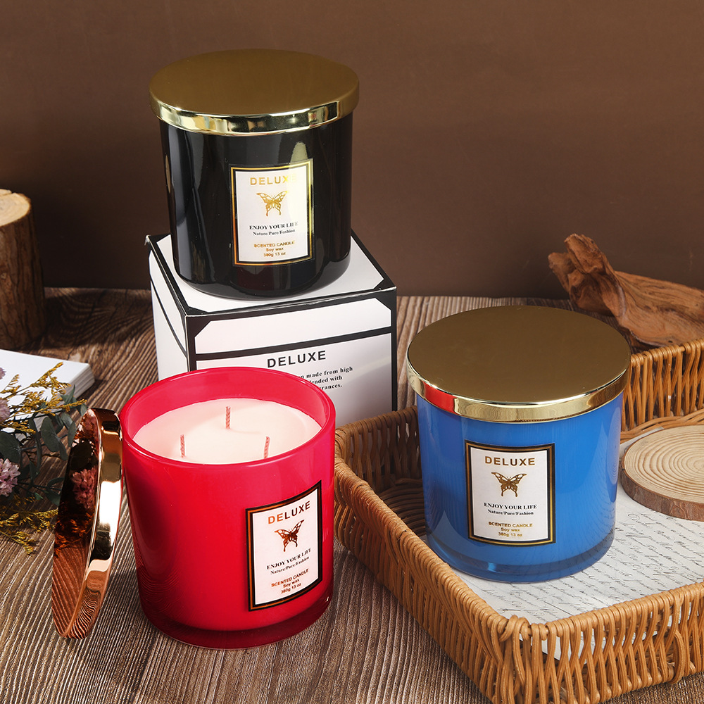 เทียนหอมแก้วฝาทอง 400 กรัม สำห - Candle Fragrance บทวิจารณ์และราคา