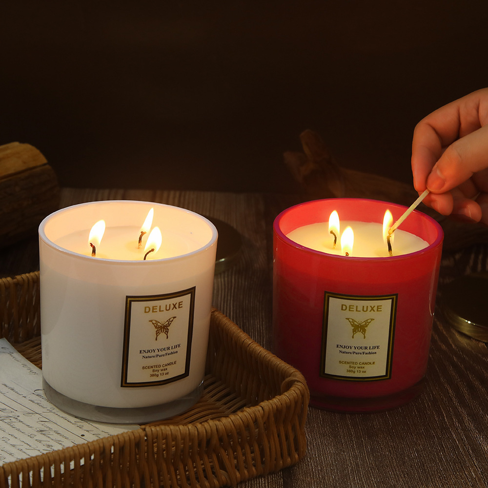 เทียนหอมแก้วฝาทอง 400 กรัม สำห - Candle Fragrance บทวิจารณ์และราคา