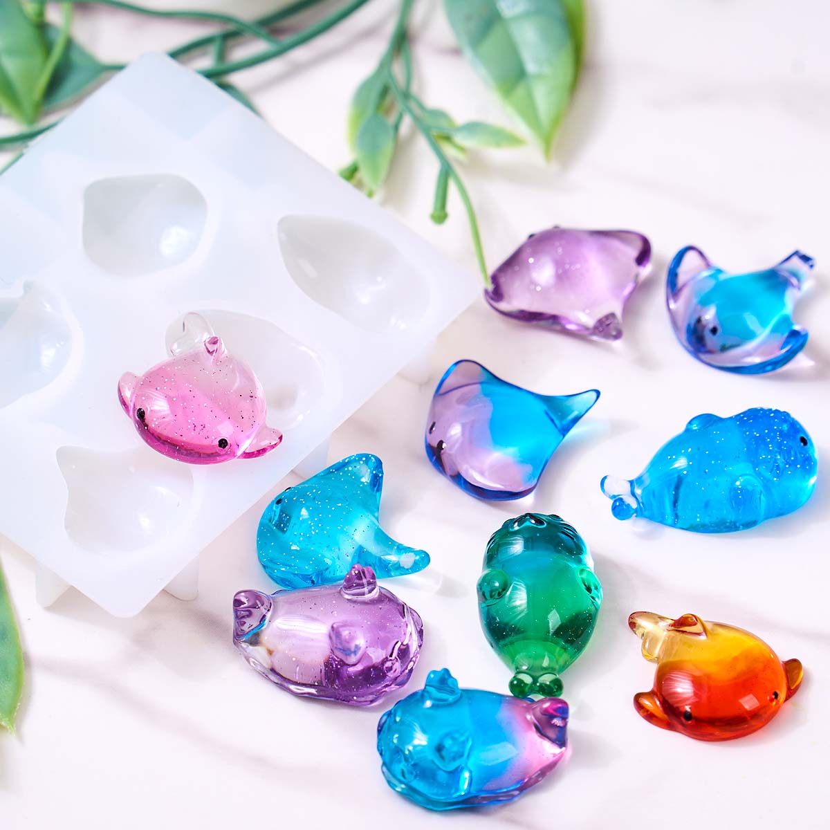 แม่พิมพ์ซิลิโคนรูปปลากระเบน 3  - Candle Molds บทวิจารณ์และราคา