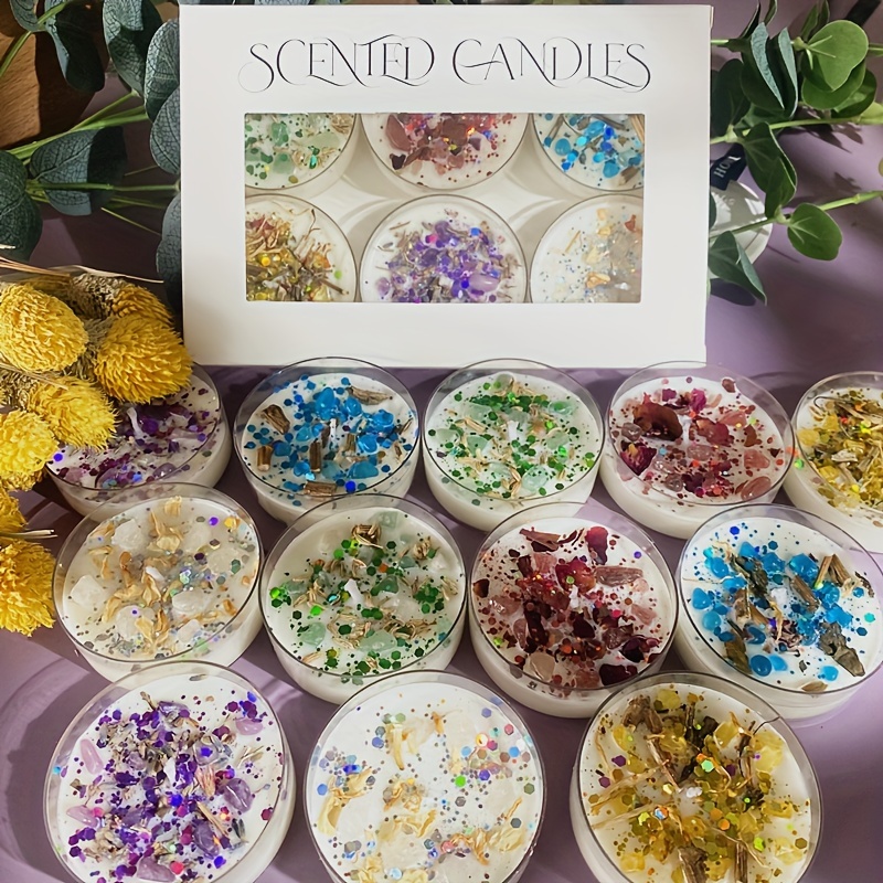 ชุดเทียนหอม 6 เล่ม น้ําหอมคริส - Candle Fragrance บทวิจารณ์และราคา