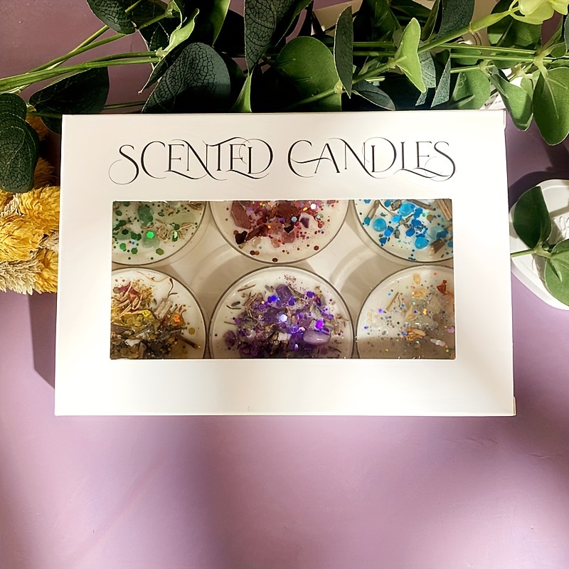 ชุดเทียนหอม 6 เล่ม น้ําหอมคริส - Candle Fragrance บทวิจารณ์และราคา