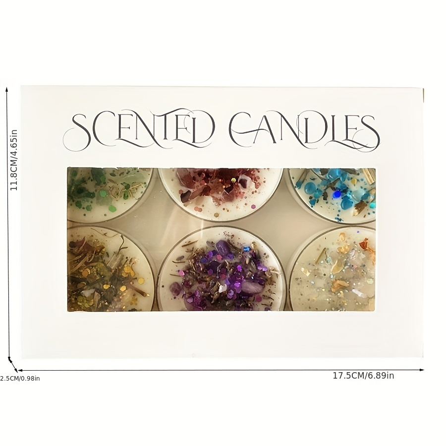 ชุดเทียนหอม 6 เล่ม น้ําหอมคริส - Candle Fragrance บทวิจารณ์และราคา