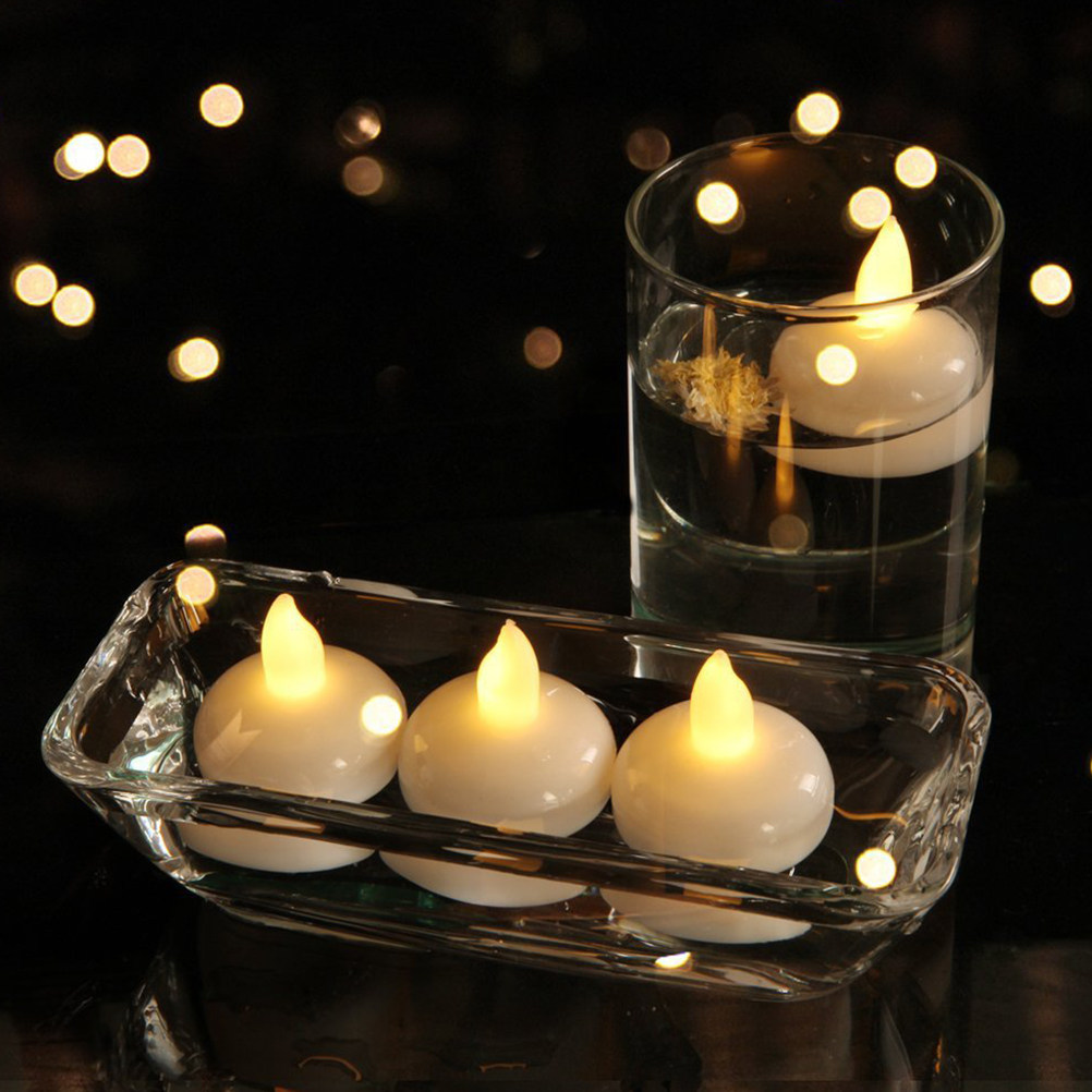 ไฟลอยน้ำกันน้ำ 12 ชิ้น แบบ LED - Paraffin Wax บทวิจารณ์และราคา