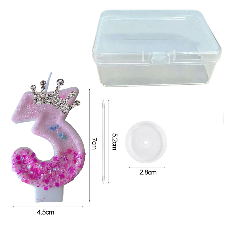 เทียนวันเกิดดิจิตอลรูปมงกุฎเจ้ - Paraffin Wax บทวิจารณ์และราคา